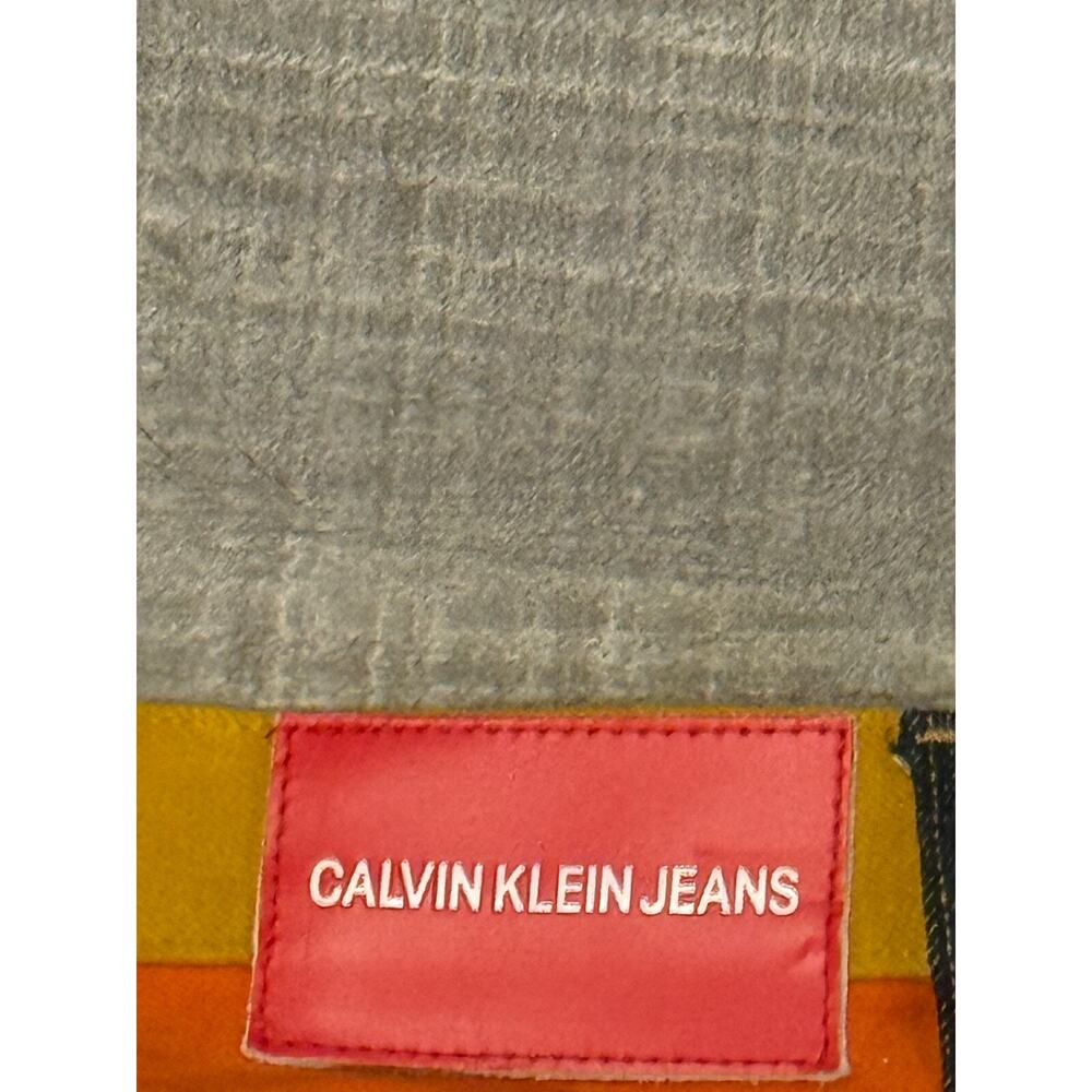 Calvin Klein Jeans Womens Size 32x30 Purple Blue Denim Straight Leg High Rise - Picture 9 of 9
